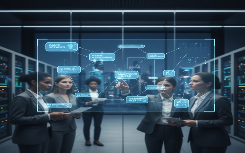 Service oriented architecture diagram for casino software systems